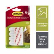 Command, 3M Command 17024, hvid, kasse a 6 pakker