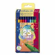 Fineliner, Staedtler Triplus,  323 1,0MM, assorteret, pakke a 10 stk