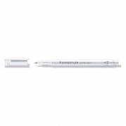 Marker, Staedtler Markers, 8323, 1-2MM Rund spids, hvid, permanent
