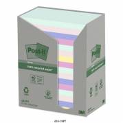 Post-it, Post-it, Recycled, assorteret 127x76mm, pakke a 16 stk