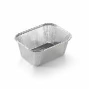 Foliebakke, Plus Pack, 1-Compartments Rektangul&aelig;r 250 ml,108x83x42mm aluminium, aluminium, pakke a 1