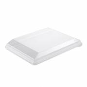 L&aring;g t/plastbakke, Plus Pack Zen Rektangul&aelig;r,320x250x36mm RPET, transparent, pakke a 60 stk F&oslash;devareg