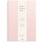 Notesbog, Mayland Deluxe, A4, pink/r&oslash;d 210x297mm, 100g/m2, FSC Mix Credit