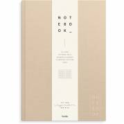 Notesbog, Mayland Deluxe, A4, beige, 210 x297mm, 100g/m2, FSC Mix Credit