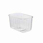 Plastbakke,193x115x105mm PP, transparent, frugt & gr&oslash;nt karton a 1120 stk F&oslash;devaregodkendt