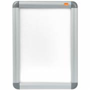 Snap frame, Nobox12mm A4 med 32mm aluramme, aluminium/gr&aring;