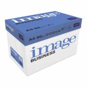 Image, Business, hvid, 4 huller DIN Kopipapir, tr&aelig;fri ECF, 80g/m2, 210mm x 297mm, A4, Smal bane, pak