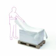 Topark, 30 &micro;m, Rulle, 1300 mm x 510.00 m perforeret for hver 1700 mm genanvendt LDPE, transparent ru