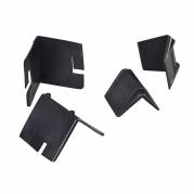 Kant og Hj&oslash;rnebeskyttelse, 3D-hj&oslash;rne 2.000 mm, 24 x 24 mm, l&aelig;ngde: 35 mm polyethylen, sort, karton a