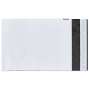 Coex Forsendelsespose, 75 &micro;m, 1000 x 1230 mm, genanvendt LDPE, sort/hvid permanent tape lukning, kar