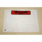 F&oslash;lgeseddellommer, C5, 235 x 175 mm transparent red-black printed Packing list, LD-PE karton a 1000