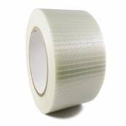 Glasfibertape, Krydsarmeret, 25 mm x 50.00 m, samlet tykkelse 120 &micro;m kernediameter: 76 mm, Rulle, PP