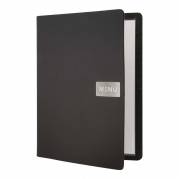 Securit, Menukort A4 Leather, sort MC-LRA4-RWBL