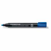 Marker, Staedtler Lumocolor, 352-3, 2MM Rund spids, bl&aring;, permanent