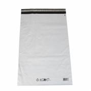 Coex Forsendelsespose, 50 &micro;m, 400 x 600 mm, genanvendt LDPE, sort/hvid Stregkode & genanvend. koder&nbsp;