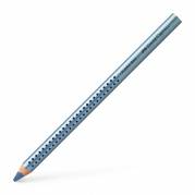Farveblyant, Faber-Castell Grip, JUMBO Metallisk Bl&aring;, trekantet
