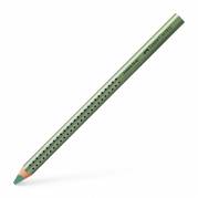 Farveblyant, Faber-Castell Grip, JUMBO Metallisk Gr&oslash;n, trekantet