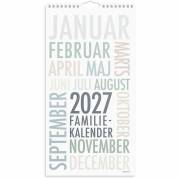 V&aelig;gkalender, Mayland Familie, Family 220x435mm &aring;r: 2027, Flerfarvet,