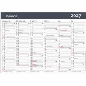 V&aelig;gkalender, Mayland, MODERNE, 209x147mm &aring;r: 2027, Flerfarvet,