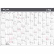V&aelig;gkalender, Mayland, MODERNE, 419x297mm &aring;r: 2027, Flerfarvet,