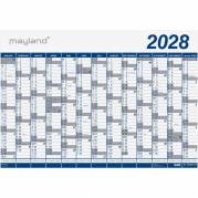 V&aelig;gkalender, Mayland k&aelig;mpe, 72x740mm &aring;r: 2028, Flerfarvet,