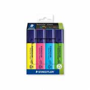 Tekstmarker, Staedtler Textsurfer 364 C4, S&aelig;t med 4 stk
