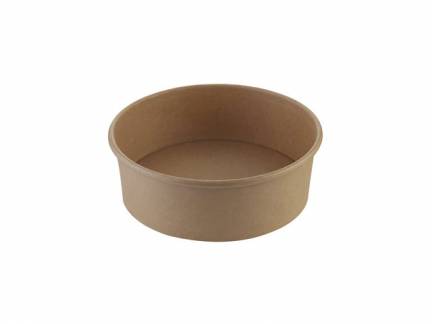 Salatbowle pap brun 750ml &Oslash;185x50mm 26 oz 50stk/pak Brun 1x1x1mm (50EA)