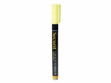 Chalkmarker Securit Original gul 1-2mm rund spids