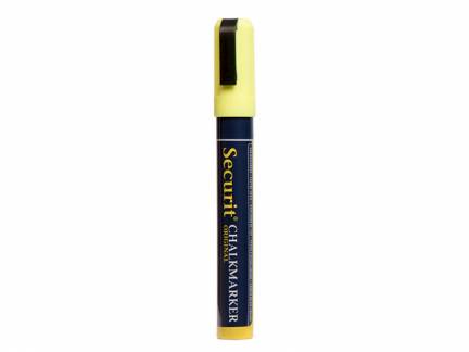 Chalkmarker Securit Original gul 2-6mm skr&aring; spids