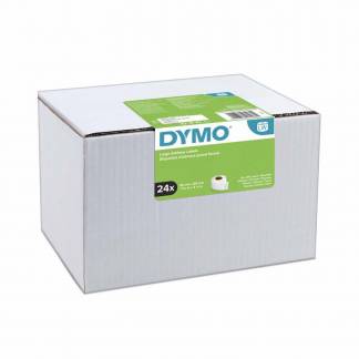 Adresseetiketter, Dymo 36x89mm hvid, kasse a 24 ruller