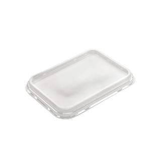 L&aring;g t/plastbakke, F&aelig;rch, M 5187 Rektangul&aelig;r,194x144x17mm PET, transparent, karton a 424 stk F&oslash;devare
