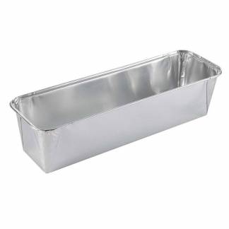 Foliebakke, Plus Pack, 1-Compartments Rektangul&aelig;r 2050 ml,337x106x80mm aluminium, aluminium, pakke a