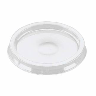 L&aring;g t/foliebakke, Plus Pack, Rund, &Oslash; 85 h&oslash;jde 15 RPET, transparent, Snap-on karton a 100 stk F&oslash;devar