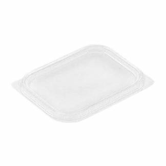 L&aring;g t/foliebakke, Plus Pack, Rektangul&aelig;r 114x88x9mm RPET, transparent, pakke a 100 stk F&oslash;devaregodke