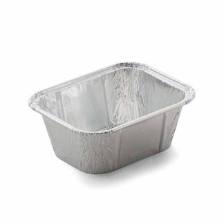 Foliebakke, Plus Pack, 1-Compartments Rektangul&aelig;r 250 ml,114x89x42mm aluminium, aluminium, pakke a 1