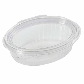 Plastbakke, Plus Pack ClearShow Rektangul&aelig;r 250 ml,150x112x45mm RPET, transparent, m/h&aelig;ngslet l&aring;g pa