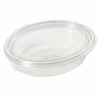 Plastbakke, Plus Pack ClearShow Rektangul&aelig;r 760 ml,204x166x52mm RPET, transparent, m/h&aelig;ngslet l&aring;g pa