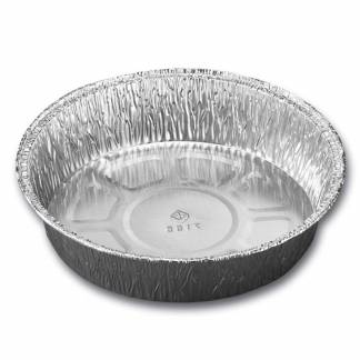 Foliebakke, Plus Pack, Rund 510 ml, &Oslash; 158, h&oslash;jde 34 aluminium, aluminium, pakke a 100 stk 1-Compartm