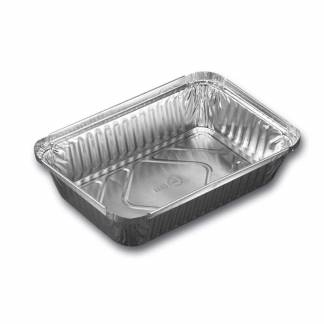 Foliebakke, Plus Pack, 1-Compartments Rektangul&aelig;r 890 ml,207x141x41mm aluminium, aluminium, Heavy pa