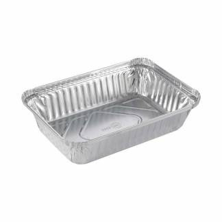 Foliebakke, Plus Pack, 1-Compartments Rektangul&aelig;r 890 ml,207x141x41mm aluminium, aluminium, pakke a
