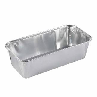 Foliebakke, Plus Pack, 1-Compartments Rektangul&aelig;r 1500 ml,251x122x68mm aluminium, aluminium, Heavy p