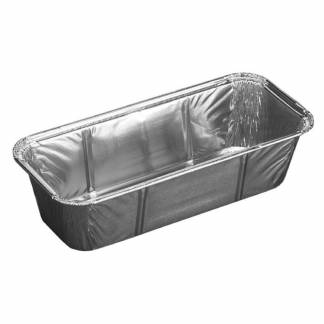 Foliebakke, Plus Pack, Rektangul&aelig;r 610 ml,204x92x49mm aluminium, aluminium, pakke a 100 stk