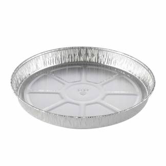 Foliebakke, Plus Pack, Rund 640 ml, &Oslash; 206, h&oslash;jde 22 aluminium, aluminium, pakke a 100 stk 1-Compartm