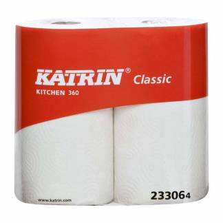 K&oslash;kkenrulle, Katrin, 1 lag, hvid 212mm x 100.00m, 25g/m2 pakke a 12 ruller