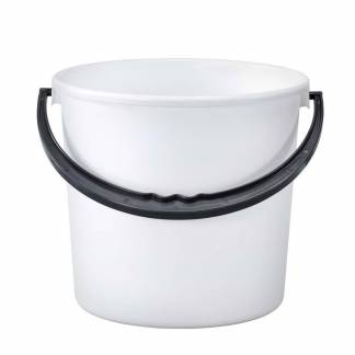 10L med l&aring;g, PP ESD, hvid 300mmx270mm x 250mm