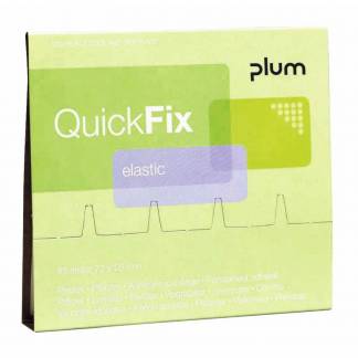 Plaster, Plum, Refill Elastics 75 % bomuld, brun, pakke med 45 stk
