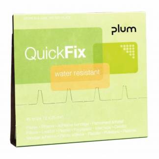 Plaster, Plum, Refille water resistent plastik, pakke med 45 stk