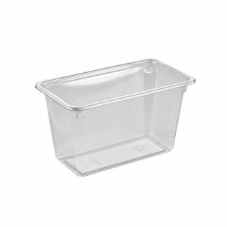 Plastbakke, F&aelig;rch, K 2182-1H, 1-rums Rektangul&aelig;r 1140 ml,180x99x101mm PET, transparent, karton a 384