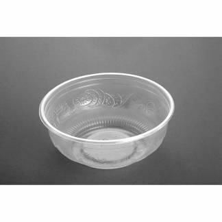 Plastbakke, Rund 610 ml, &Oslash; 156, h&oslash;jde 320 PP, transparent, Salat bowl pakke a 100 stk