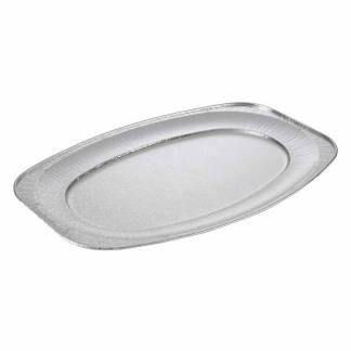 Cateringfad, Plus Pack, Oval 548 x 359 x 22 mm, aluminium, aluminium Large, pakke a 10 stk F&oslash;devareg